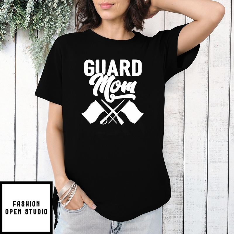 Mother’s Day Funny Gift Ideas Apparel Color Guard Guard Mom T-shirt
