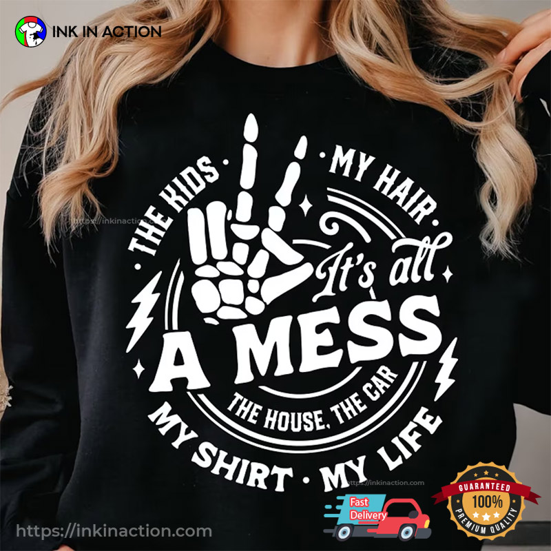 Motherhood Skull It’s All A Mess Tee