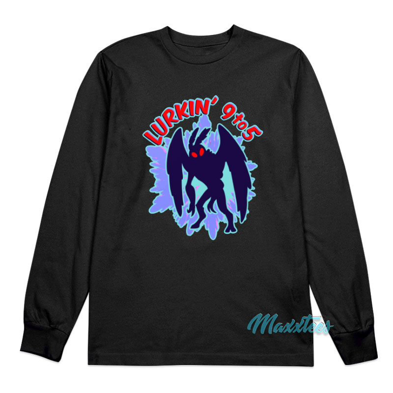 Mothman Lurkin' 9 To 5 Long Sleeve Shirt
