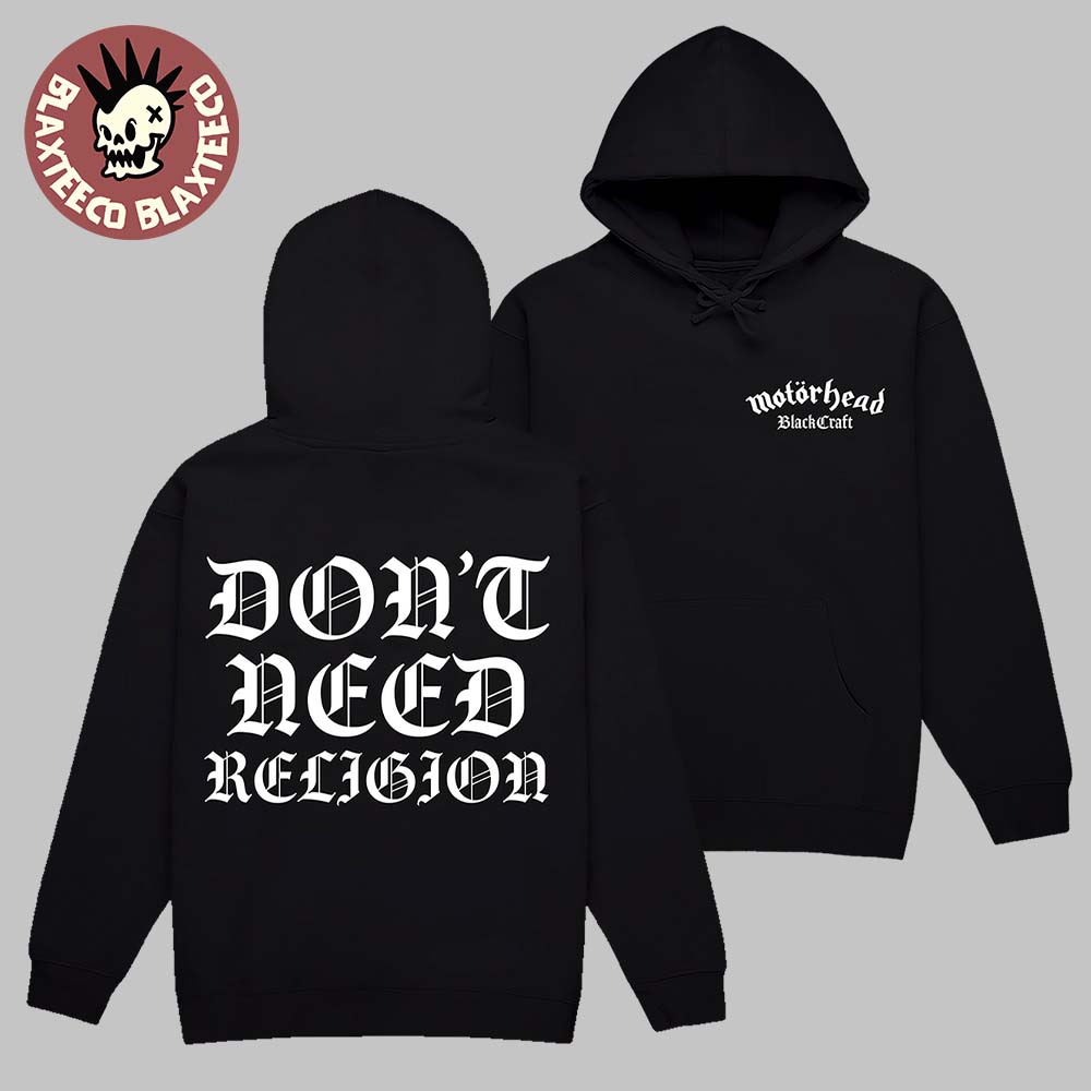 Motorhead X Blackcraft Don’t Need Religion Jesus Pullover Hoodie