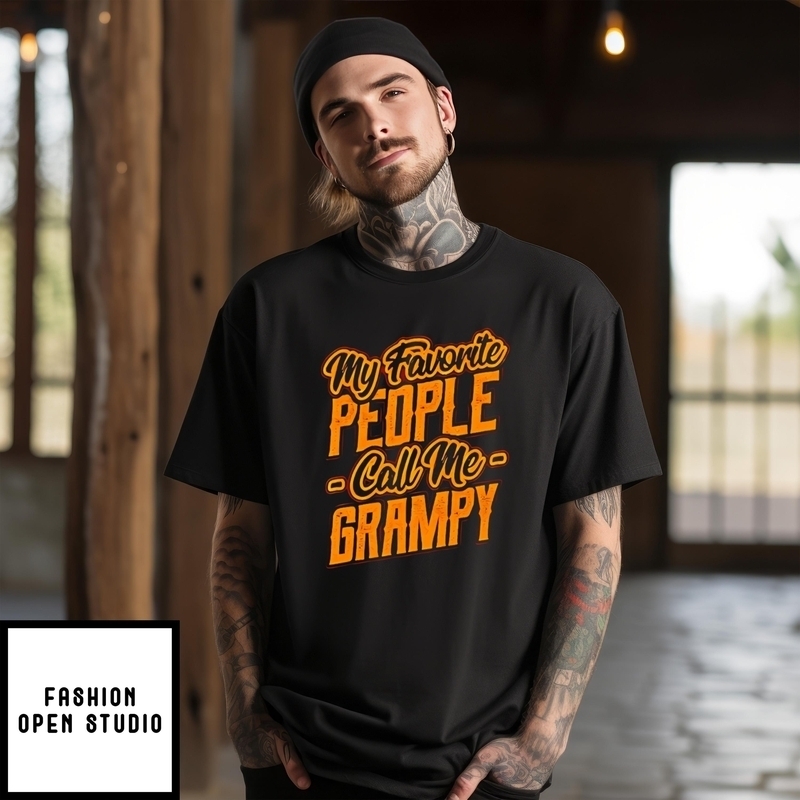My Favorite People Call Me Grampy Father’s Day Vintage T-shirt