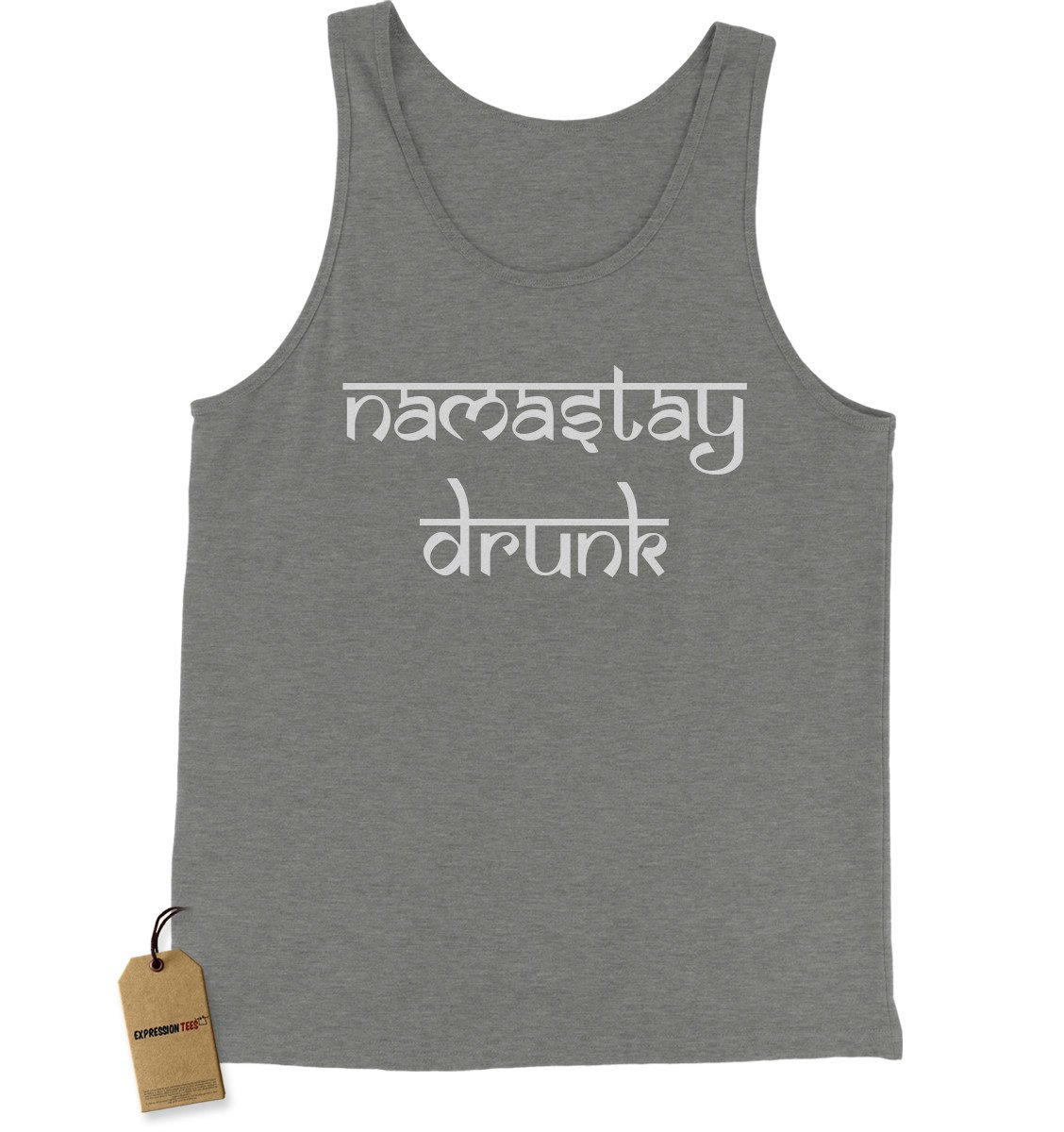 Namastay Drunk Funny Drinking Jersey Tank Top Unisex T Shirt Long