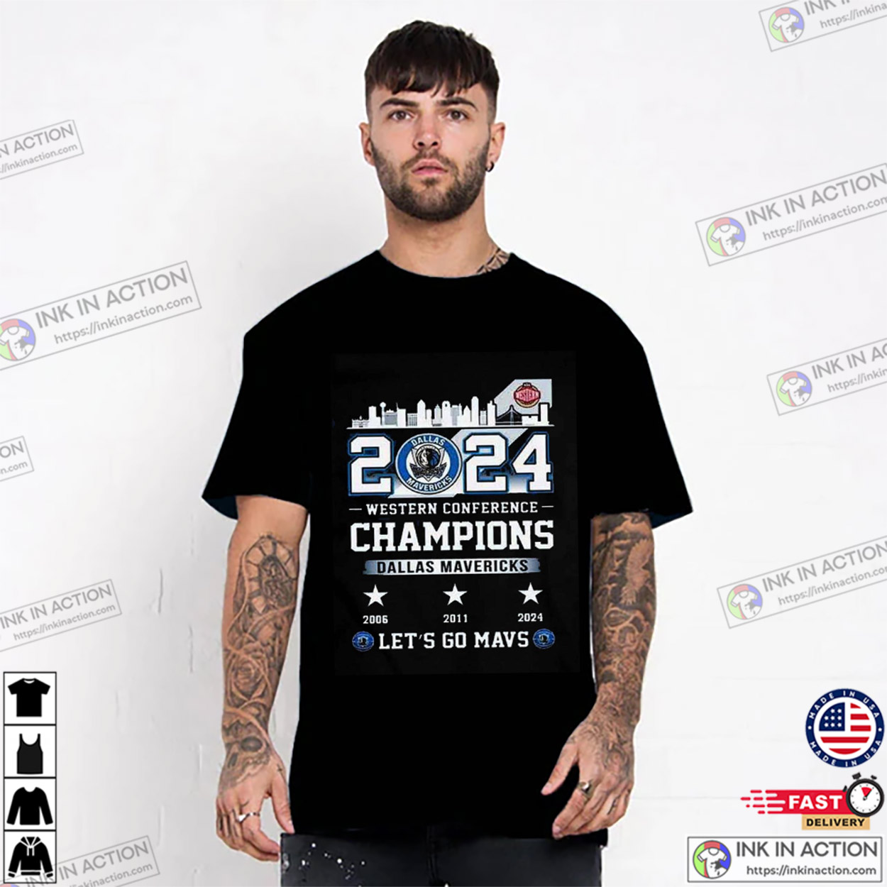 Nba Dallas Mavericks 2024 Western Conference Champions Let’s Go Mavs T-shirt