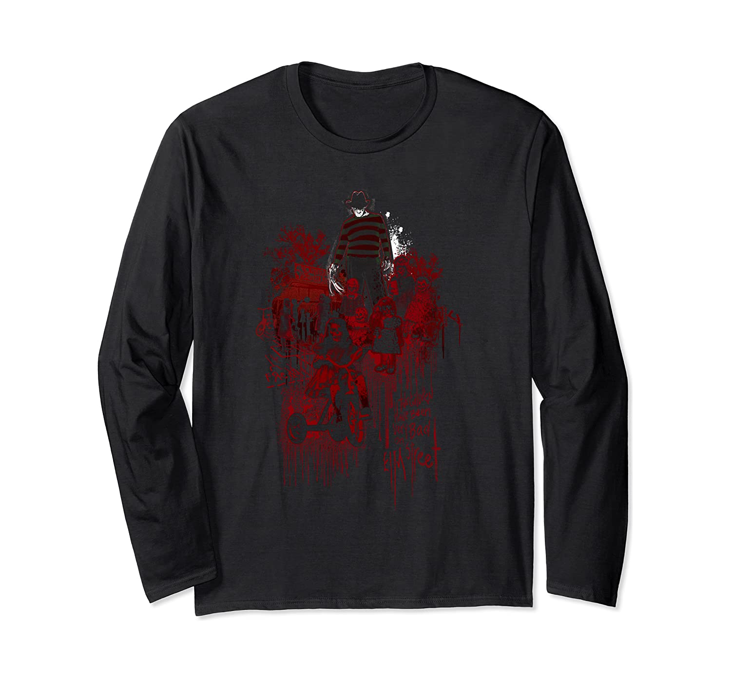 nightmare on elm street long sleeve shirt