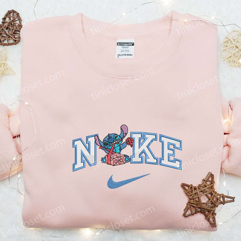 Nike X Stitch Prepare Valentine Gift Embroidered Shirt, Disney Characters Embroidered Hoodie, Best Valentine’s Day Gift Ideas