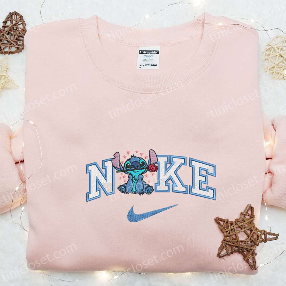 Nike X Stitch With Rose Embroidered Shirt, Disney Characters Embroidered Hoodie, Best Valentine’s Day Gift Ideas