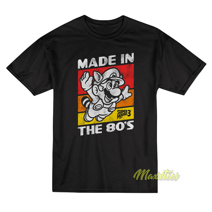 Nintendo Raccoon Mario Made In The 80's T-shirt