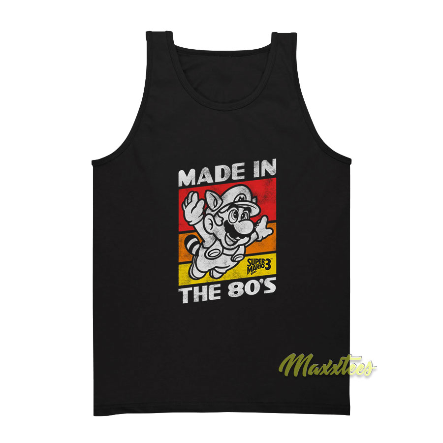 Nintendo Raccoon Mario Made In The 80's Tank Top