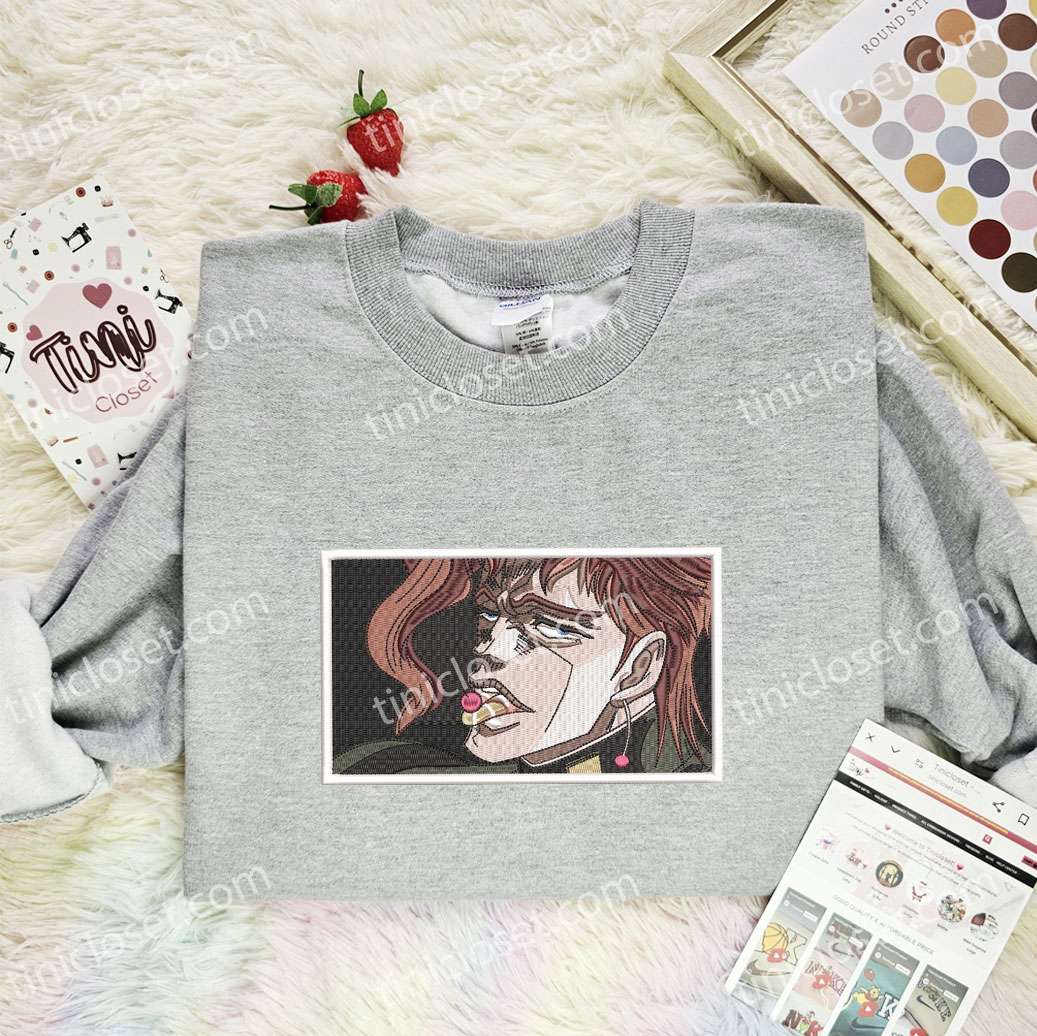 Noriaki Kakyoin Jojo’s Bizarre Adventure Anime Embroidered Shirt