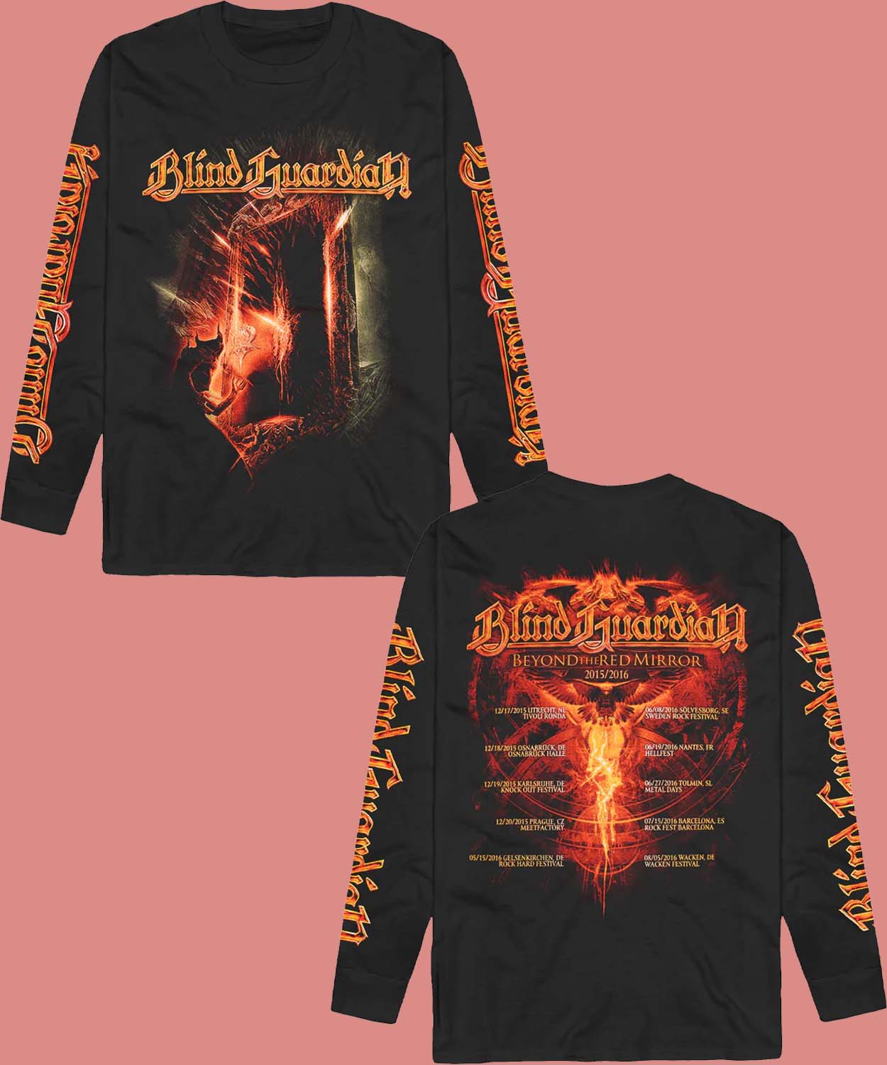 Nuclear Blast Merch Blind Guardian – Beyond The Red Mirror Tour 2015 2016 – Long Sleeve