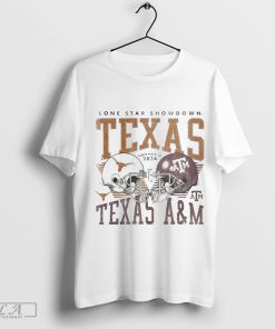 Official Texas A&m Aggies Vs Texas Longhorns 2024 Lone Star Showdown Helmet Retro Shirt