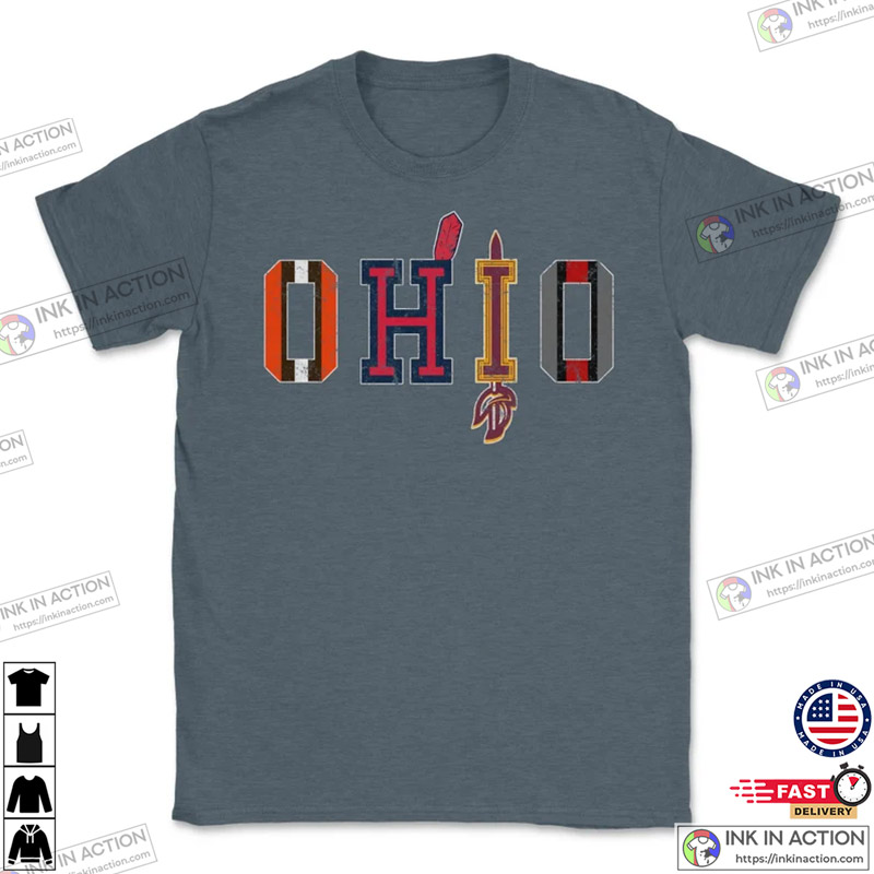 Ohio Sports Forever Vintage Cleveland & Columbus Fan Gift Unisex T-shirt