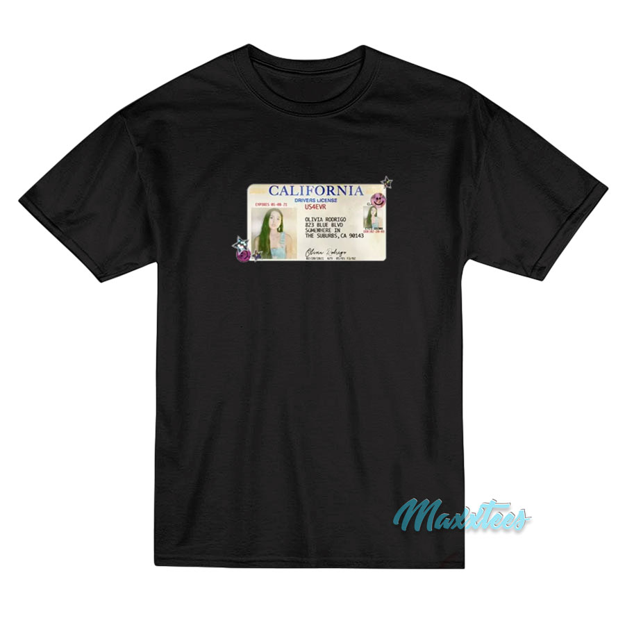 Olivia Rodrigo Driver's License T-shirt