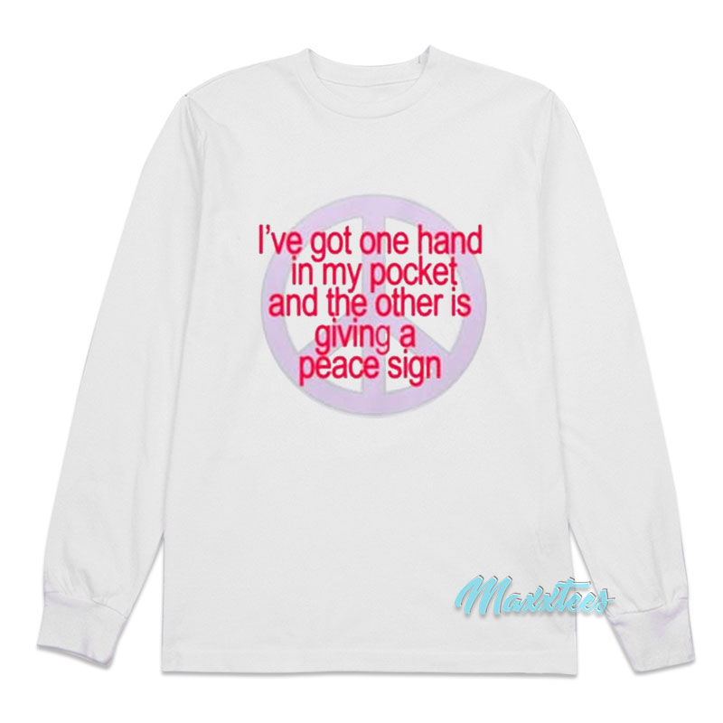Olivia Rodrigo I've Got One Hand In My Pocket Long Sleeve Shirt
