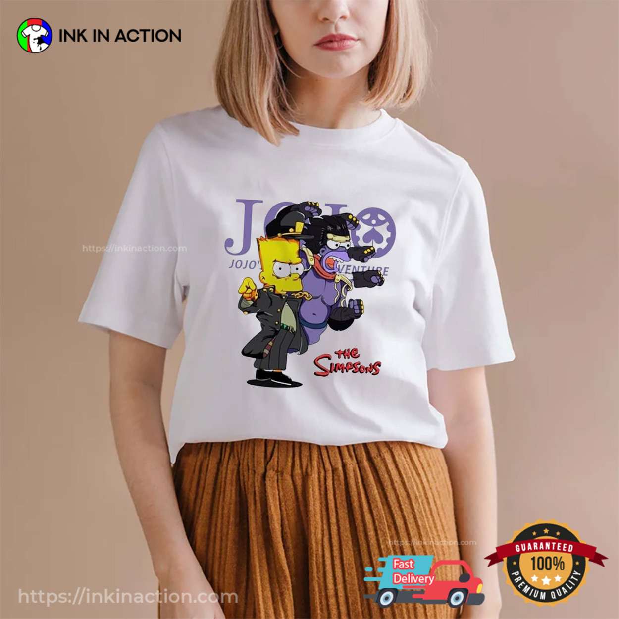 Ouniy Jojo’s Bizarre Adventure The Simpsons T-shirt