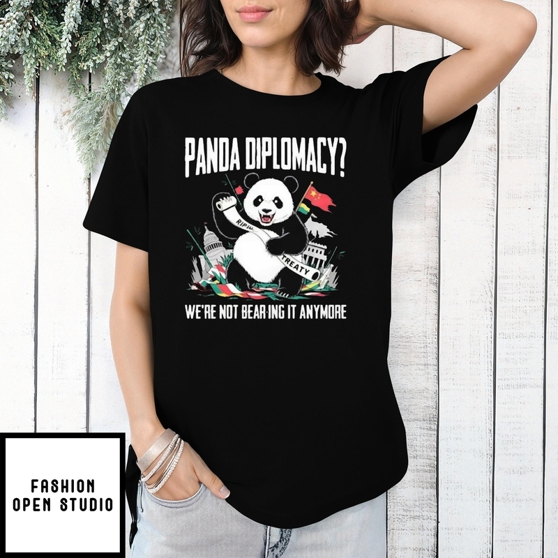 Panda Diplomacy We’re Not Bearing It Anymore Rip Treaty T-shirt