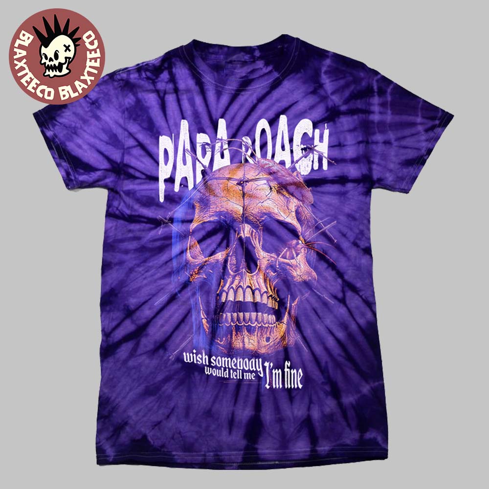 Papa Roach Wish Somebody Would Tell Me I’m Fine Metal Hammer Issue 394 Exclusive Tie Dye T-shirt