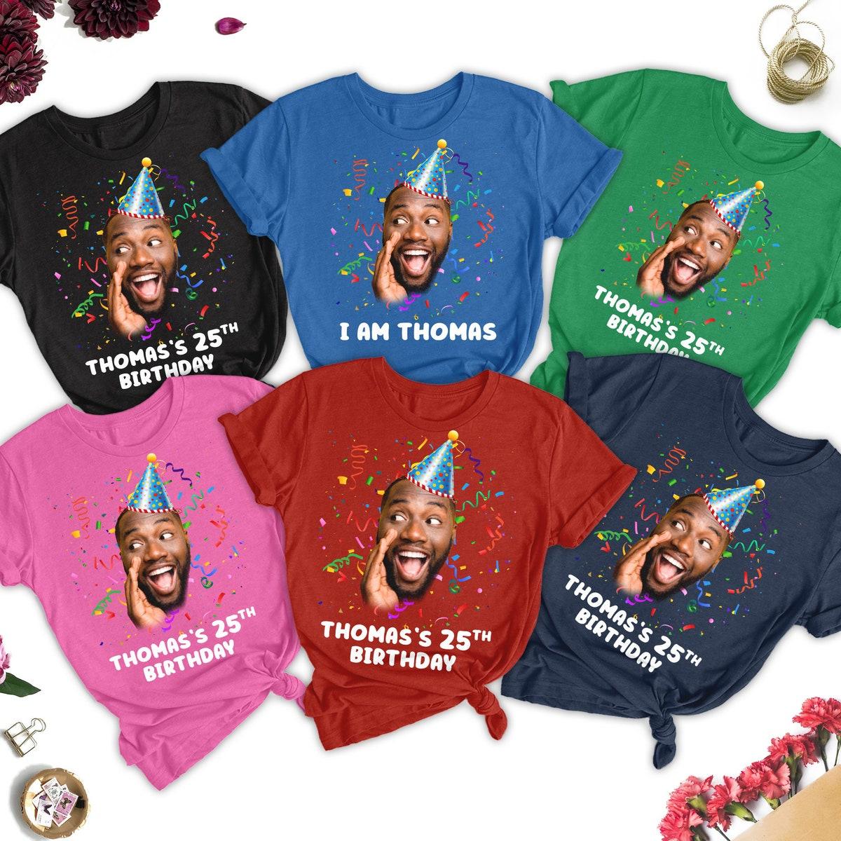 Personalized Birthday Face It's My Birthday Shirt 1