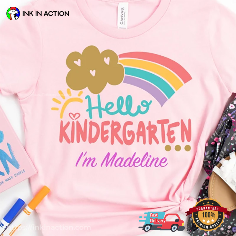 Personalized Hello Kindergarten I’m Name T-shirt