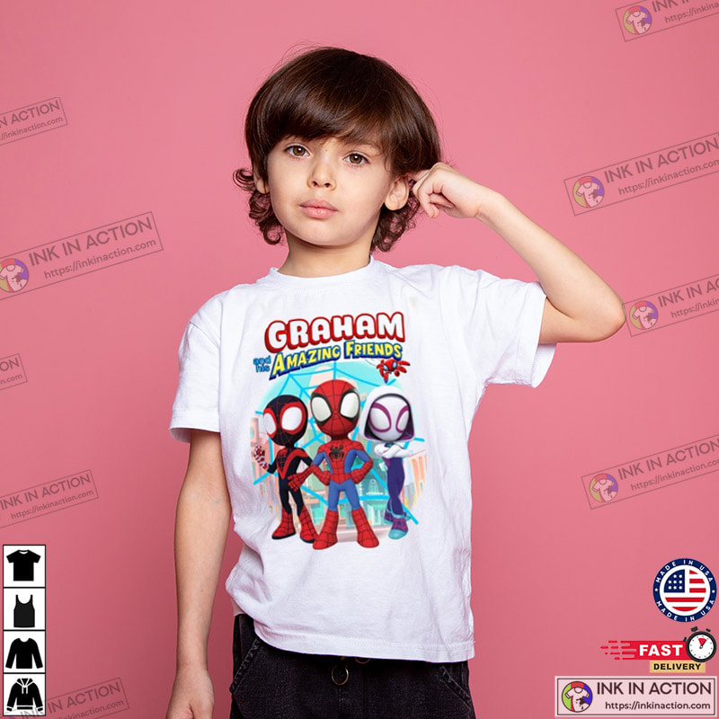 Personalized Spidey & His Friends Theme Party T-shirt