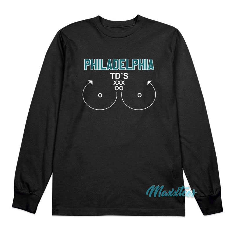 Philadelphia Eagles Td's Boob Long Sleeve Shirt