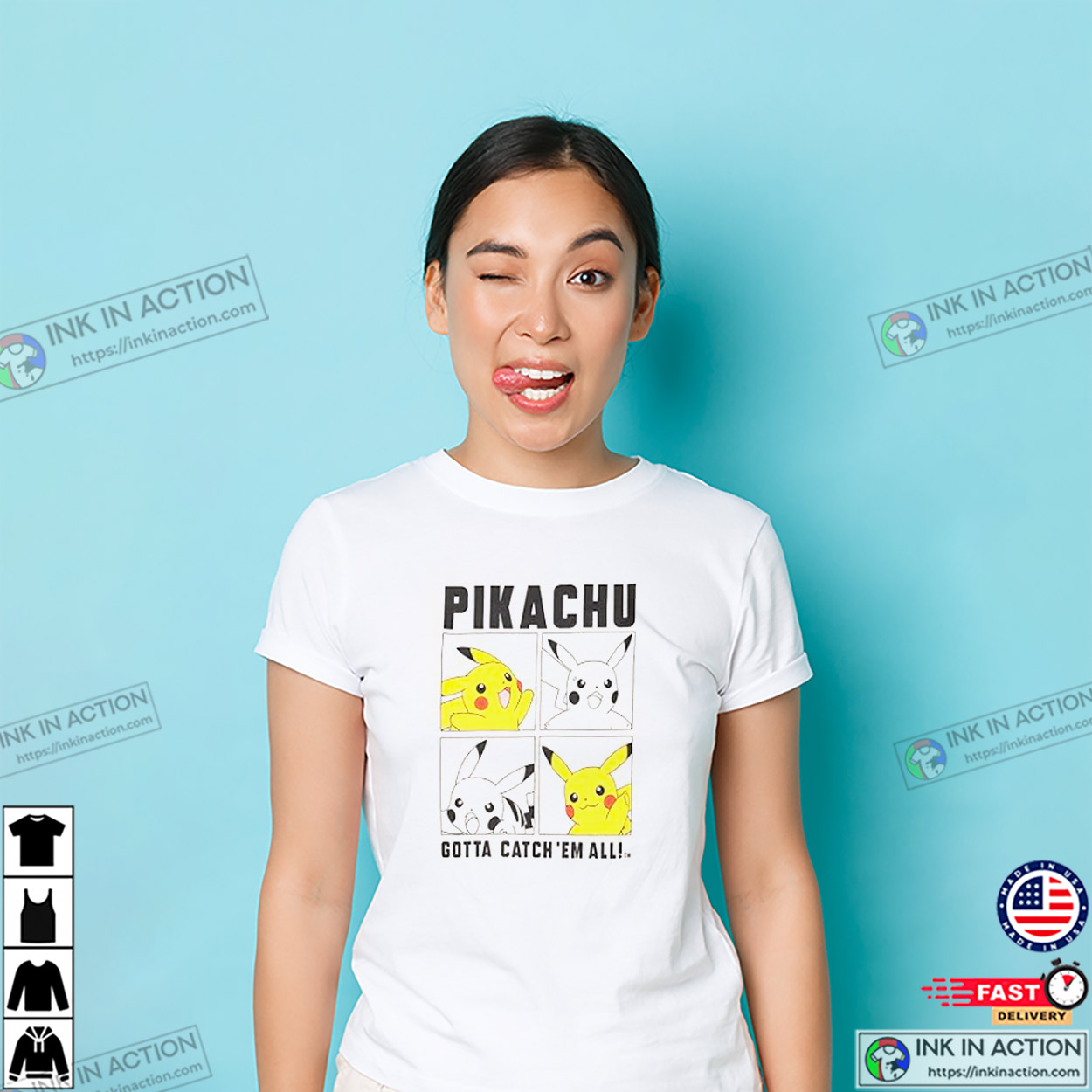 Pikachu Gotta Catch ‘em All Pokemon Shirts