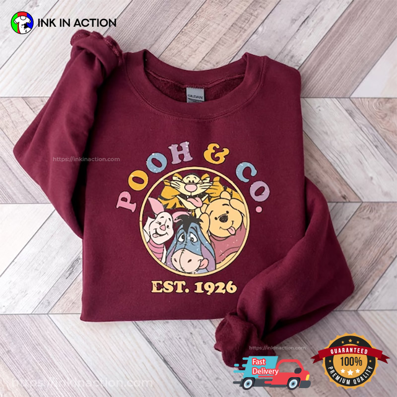 Pooh & Co 1926 Vintage Winnie The Pooh And Friends T-shirt