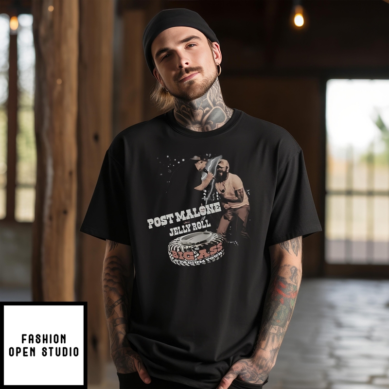 Post Malone & Jelly Roll 2025 Tour T-shirt