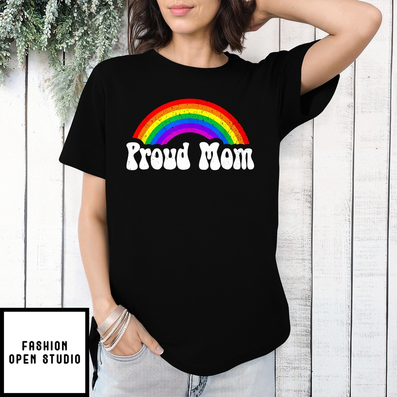 Proud Mom Rainbow Mother’s Day T-shirt