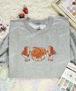Pumpkin Beer Jack O’ Lantern Embroidered Shirt, Halloween Embroidered Hoodie