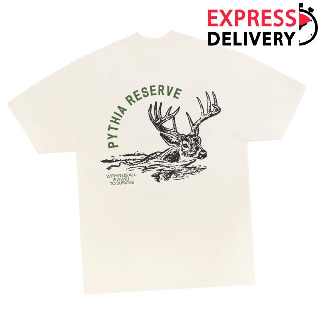 Pythia Clothing Merch Store Will To Survive Tee – Creme