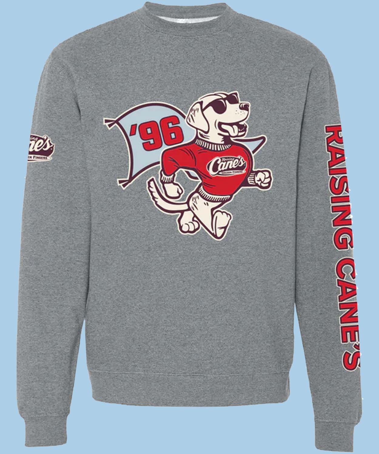 Raising Cane’s Gear Merch Varsity Cane Crewneck Sweatshirt