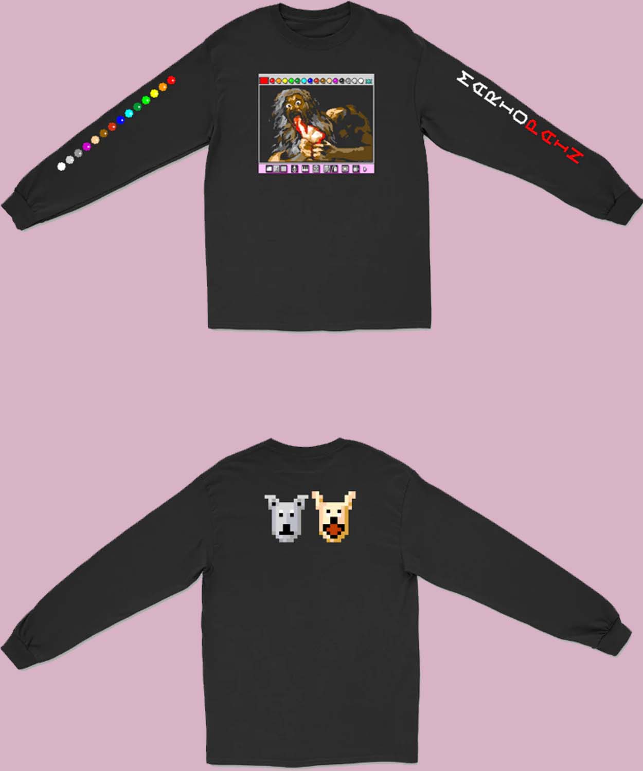 Rawpaw Merch Saturn Devouring His Son, But It’s Mario Paint By Cat Graffam