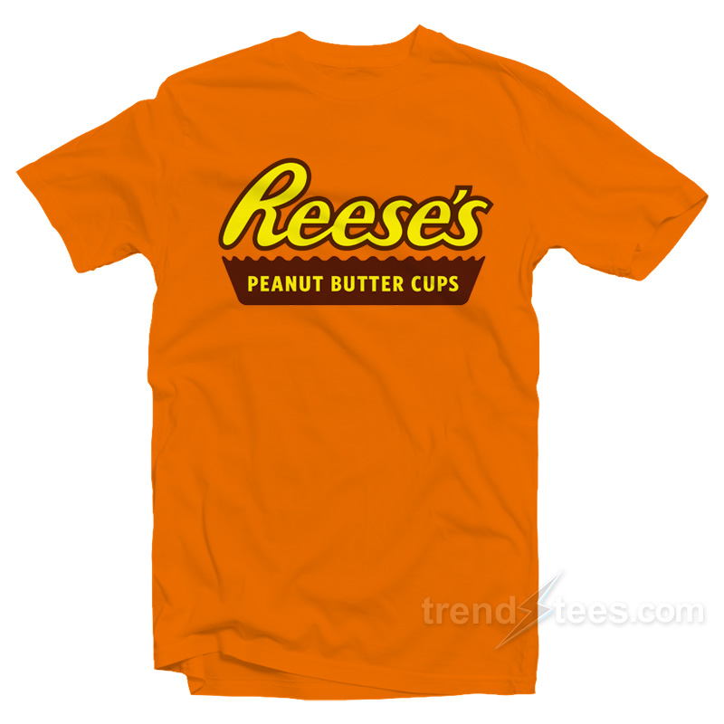 Reese's Logo Peanut Butter C T-shirt Cheap Trendy Clothingups