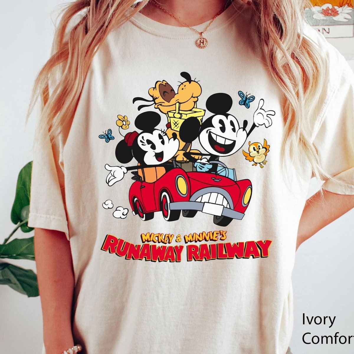 Retro Mickey Minnie's Runaway Railway Disney Shirt Comfort Colors Shirt.jpg