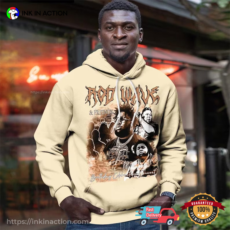 Retro Rapper Rod Wave & Friends Birthday Concert Shirt