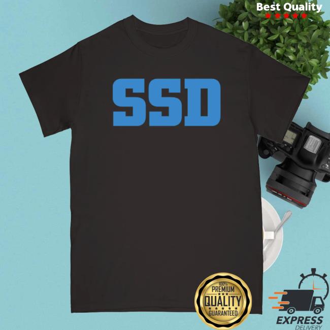 Revhq Merch Ssd Logo (black With Blue) – T-shirt