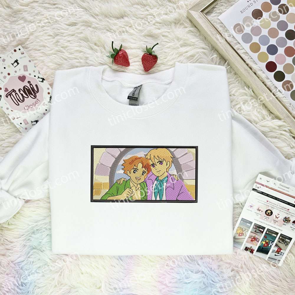 Romeo And Alfred Romeo’s Blue Skies Anime Embroidered Shirt
