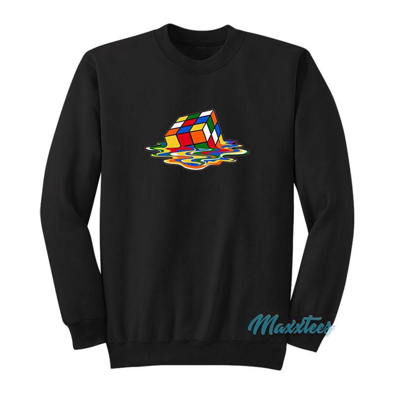 Rubik's Cube Melting Sheldon Cooper Sweatshirt