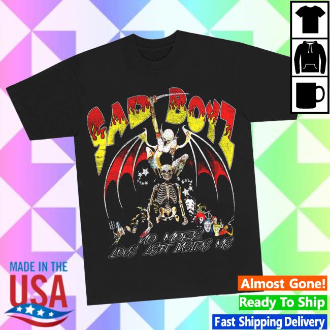 Sad-boyz Merch Store Empty Inside Tee – Black