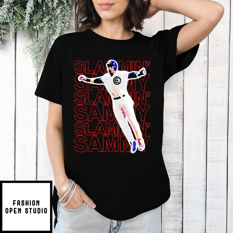 Sammy Sosa Slammin’ Sammy Superstar Chicago Cub Shirt