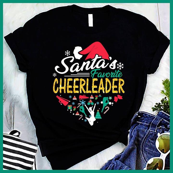 Santa's Favorite Cheerleader Shirt