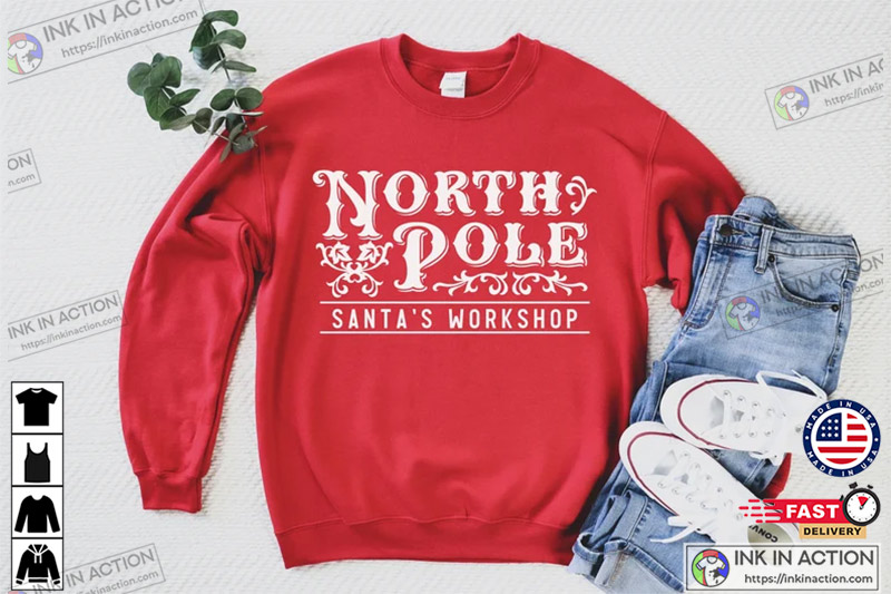 Santa’s Workshop, Santa Claus Shirt, Rebel And Claus Tee, Gift For Christmas