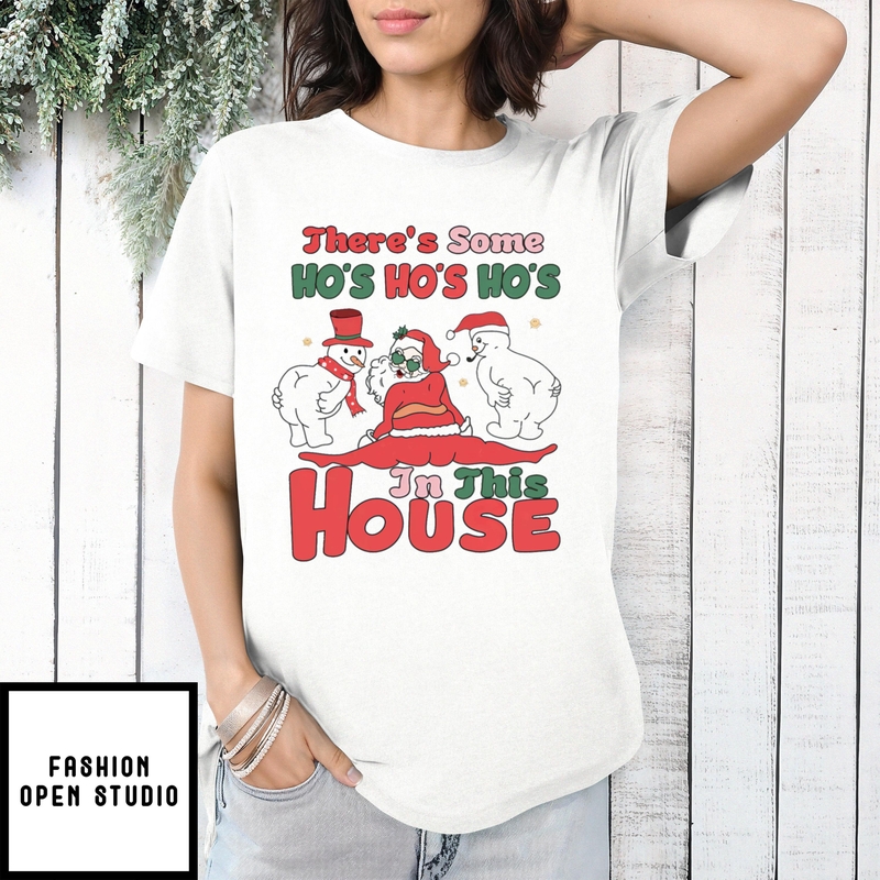 Santa Twerk There’s Some Ho’s Ho’s Ho’s In This House 2024 T-shirt