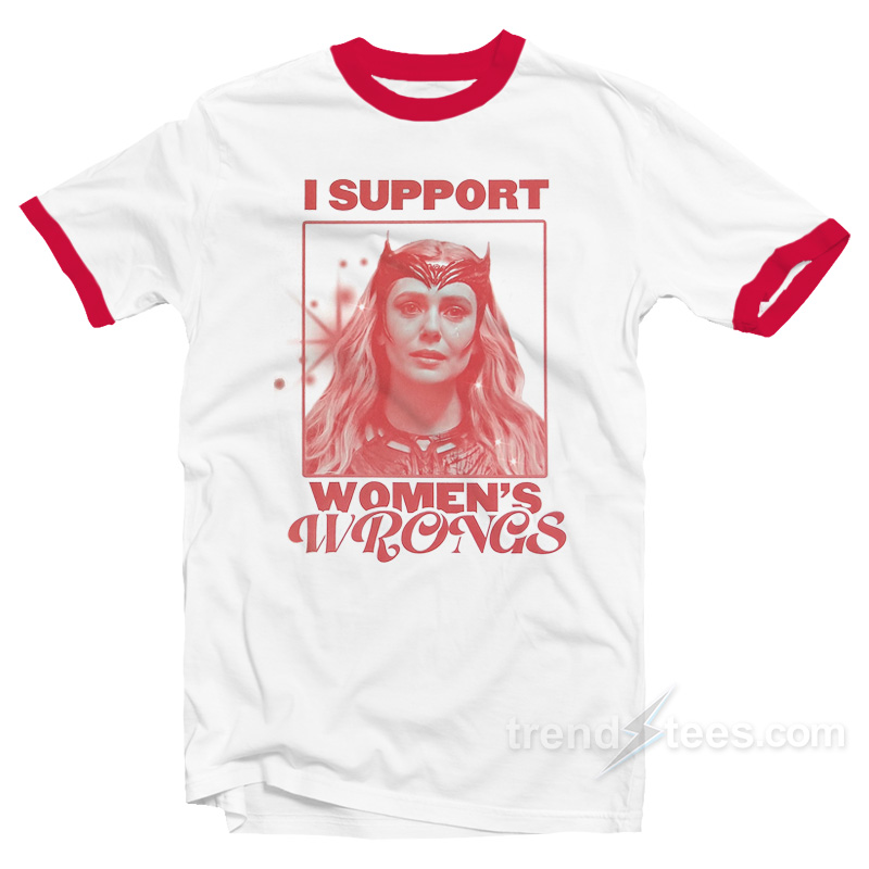 Scarlet Witch I Support Women's Wrongs Ringer Shirt