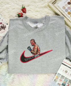 Sean O’malley Boxer X Nike Swoosh Embroidered Shirt, Celebrity Embroidered Hoodie