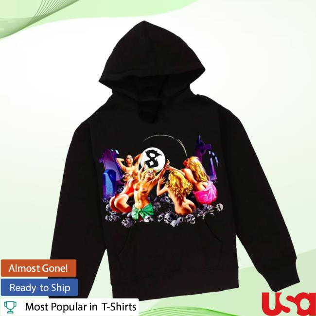 Section 8 Merch Store She’s Obsessed With My 8ball (black Hoodie)