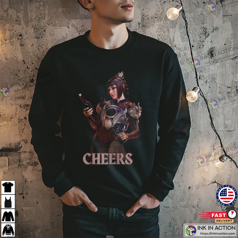 Shadowheart Baldur’s Gate 3 Cheers Funny Gaming T-shirt