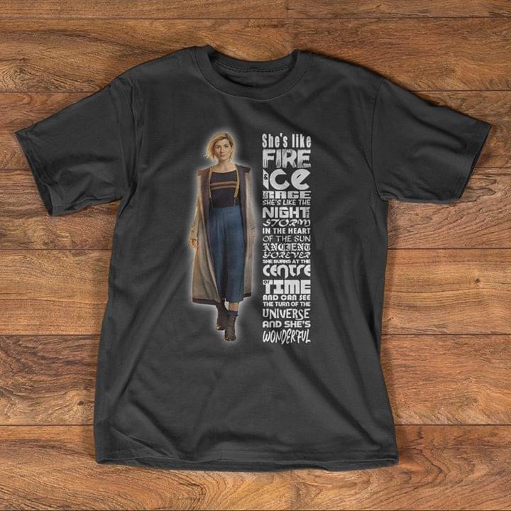 She's Like Fire Ice Race She's Like The Night Storm In The Heart Shirt