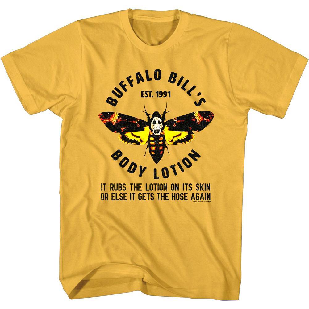 Silence Of The Lambs Buffalo Bill's Body Lotion Men's Gold T Shirt